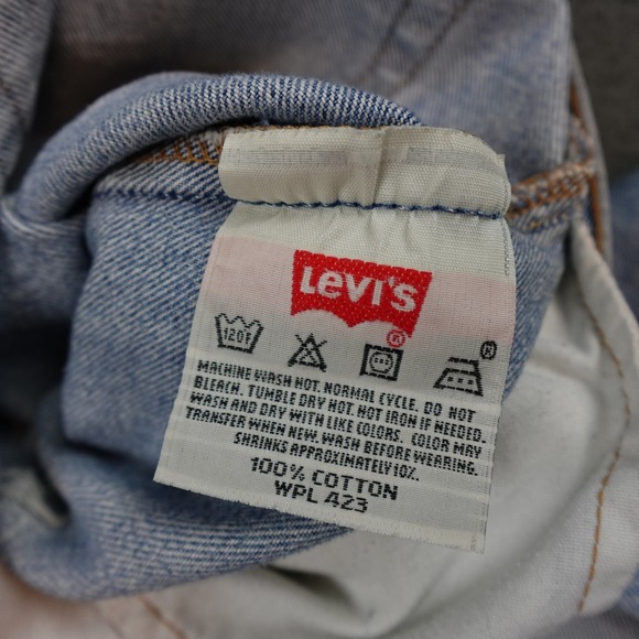 Vintage Levis 501xx Jeans Mens 34x36 (31x31) Blue Distressed Button Fly - Picture 6 of 13